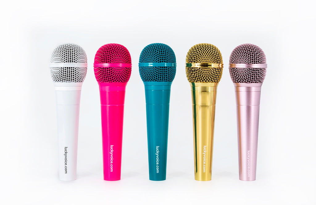 White Karaoke Microphone