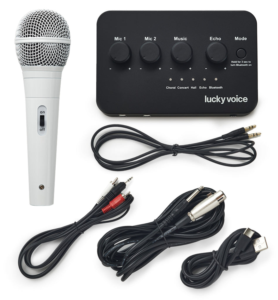 Lucky Voice White Karaoke Machine 2.0